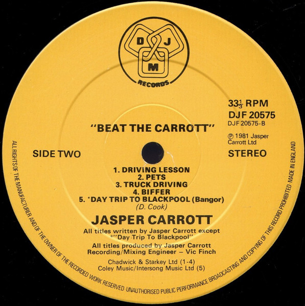 Jasper Carrott - Beat The Carrott - Used Vinyl Record image 4