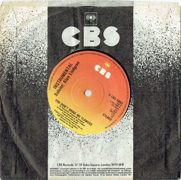 Barbra Streisand - You Don't Bring Me Flowers - Used Vinyl Record 7" image 4