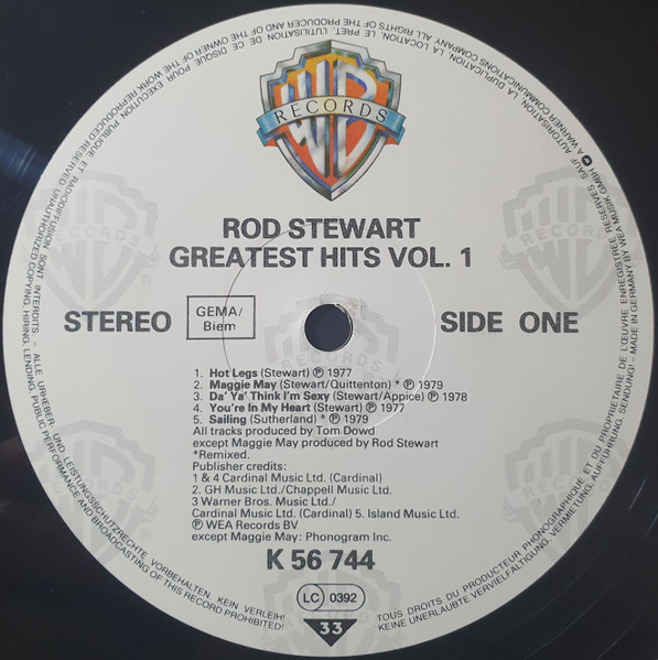 Rod Stewart - Greatest Hits - Used Vinyl Record image 3