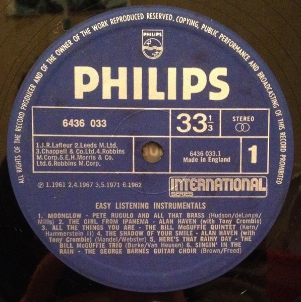 Various - Easy Listening Instrumentals - Used Vinyl Record image 3