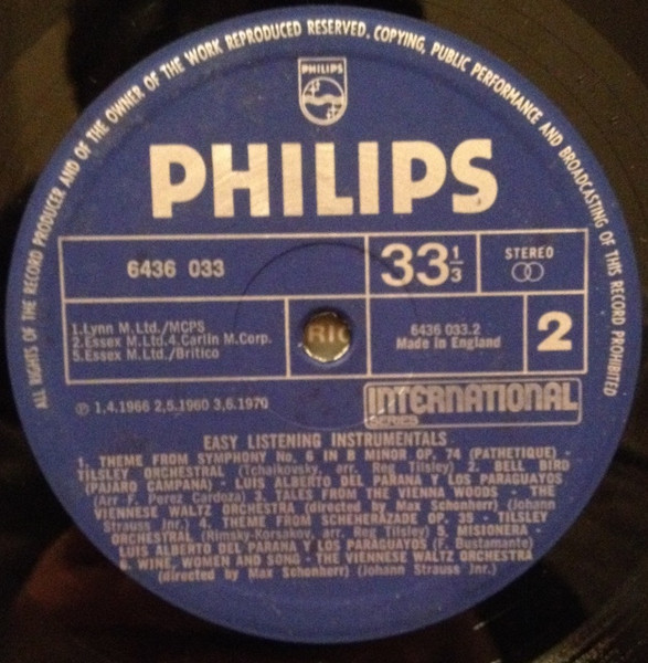 Various - Easy Listening Instrumentals - Used Vinyl Record image 4