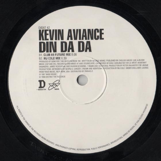 Kevin Aviance - Din Da Da - Used Vinyl Record 12" image 6