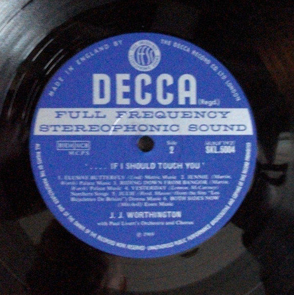 J.J. Worthington - If I Should Touch You - Used Vinyl Record image 4