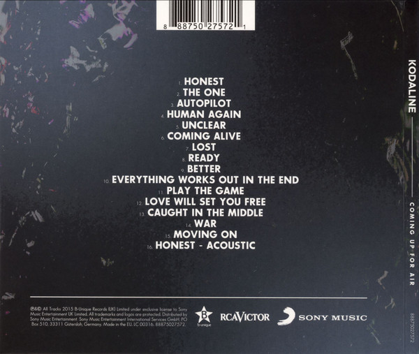 Kodaline - Coming Up For Air - Used CD image 2