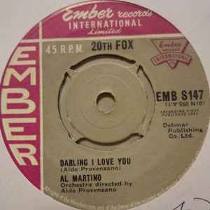 Al Martino - Darling I Love You - Used Vinyl Record 7" image 1