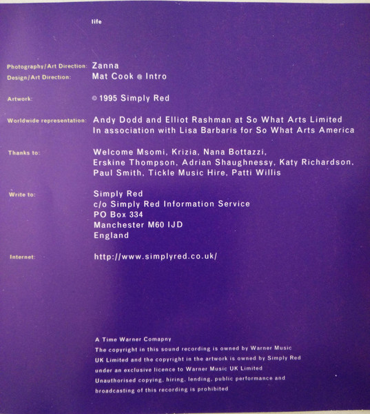 Simply Red - Life - Used CD image 28