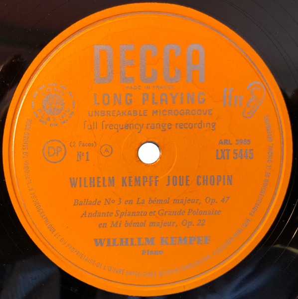 Wilhelm Kempff - Volume 1 - Used Vinyl Record image 5