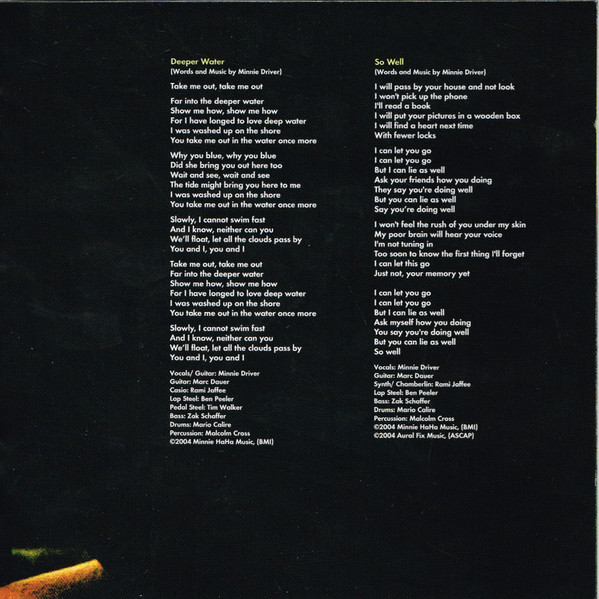 Minnie Driver - Everything I've Got In My Pocket - Used CD image 8