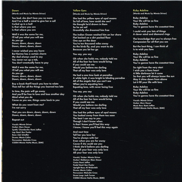 Minnie Driver - Everything I've Got In My Pocket - Used CD image 9