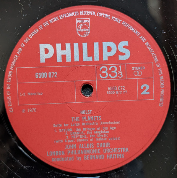 Gustav Holst - Planets - Used Vinyl Record image 4