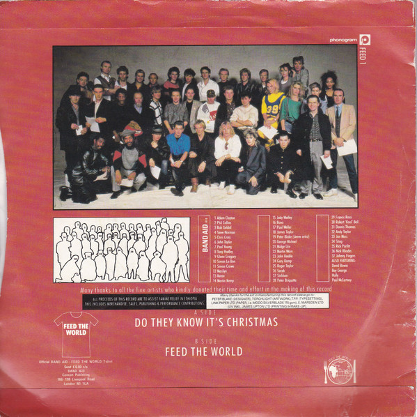 Band Aid - Do They Know It's Christmas? - Used Vinyl Record 7" image 2
