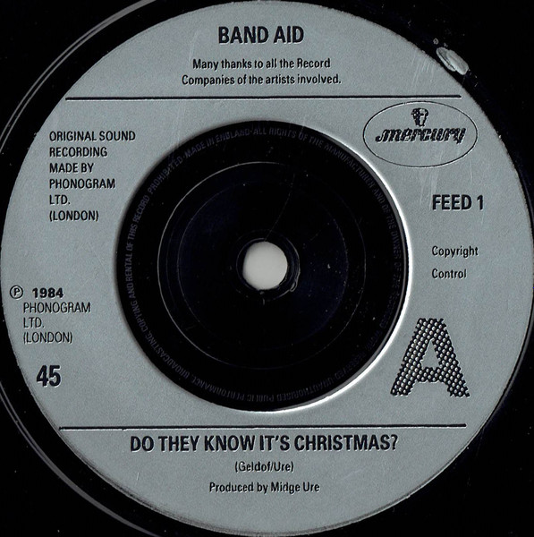Band Aid - Do They Know It's Christmas? - Used Vinyl Record 7" image 3