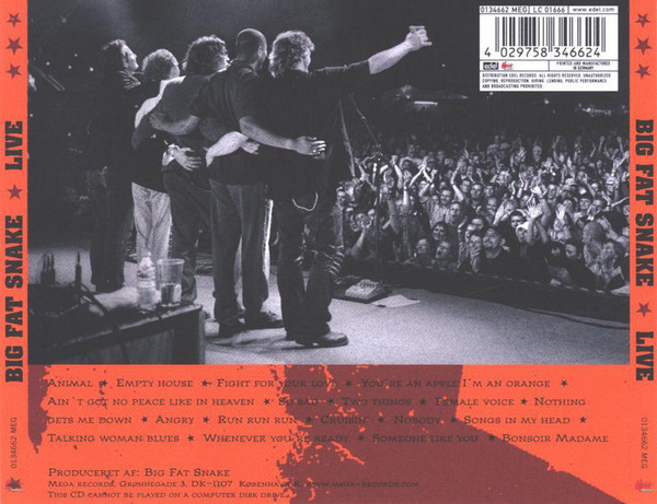 Big Fat Snake - Live - Used CD image 3