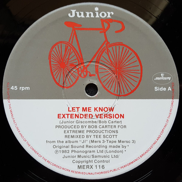 Junior - Let Me Know / I Can't Help It (American Remix) - Used Vinyl R image 4