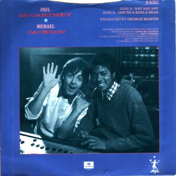 Paul McCartney - Say Say Say - Used Vinyl Record 7" image 2