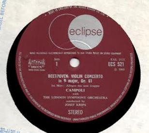 Ludwig van Beethoven - Violin Concerto - Used Vinyl Record image 3
