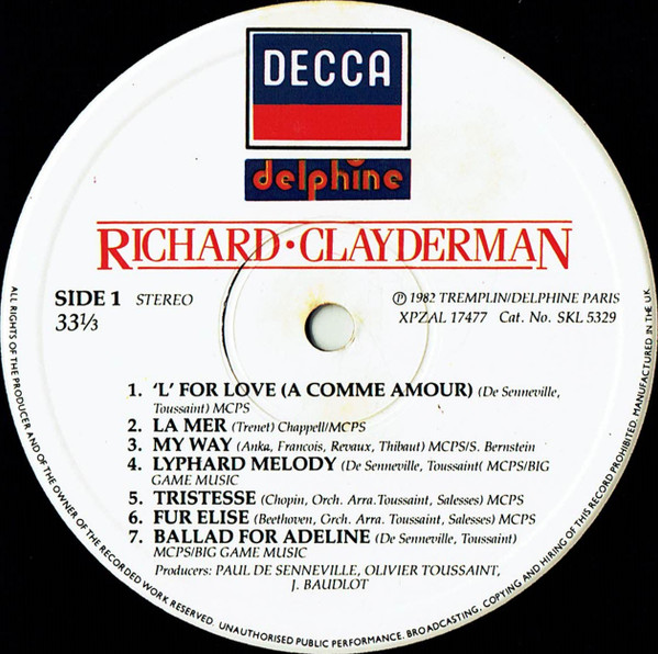 Richard Clayderman - Used Vinyl Record image 3