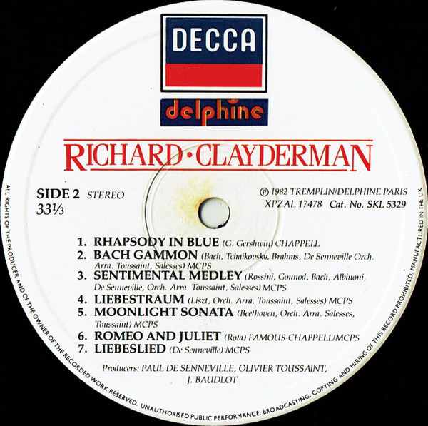Richard Clayderman - Used Vinyl Record image 4