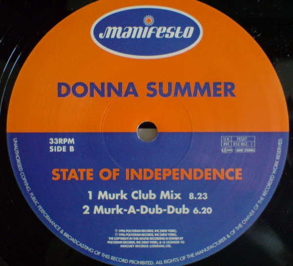 Donna Summer - State Of Independence - Used Vinyl Record 12" image 4