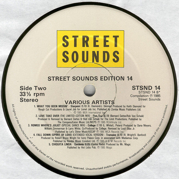 Various - Street Sounds Edition 14 - Used Vinyl Record image 4
