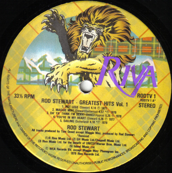 Rod Stewart - Greatest Hits Vol. 1 - Used Vinyl Record image 4