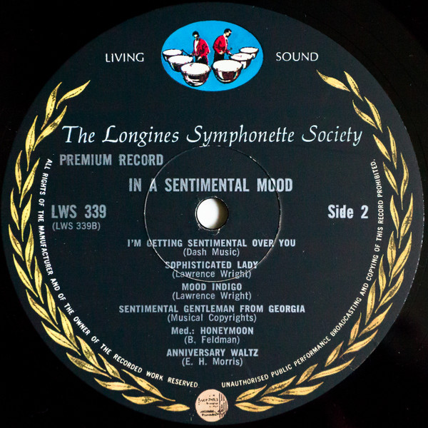 Longines Symphonette - In A Sentimental Mood - Used Vinyl Record image 4
