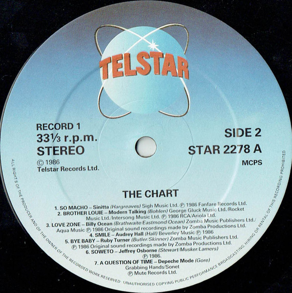Various - Chart / The Chart '86 - Used Vinyl Record image 4