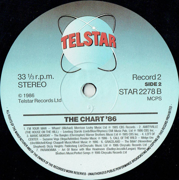 Various - Chart / The Chart '86 - Used Vinyl Record image 8
