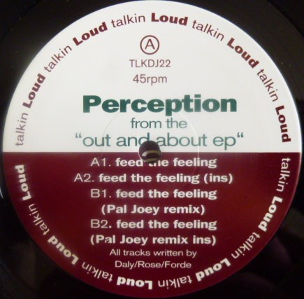 Perception - From The 'Out And About EP' - Used Vinyl Record 12" image 3