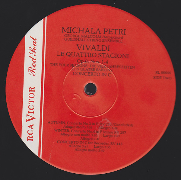 Michala Petri - Vivaldi - Le Quattro Stagioni Op. 8, Nos 1-4 - Used image 4