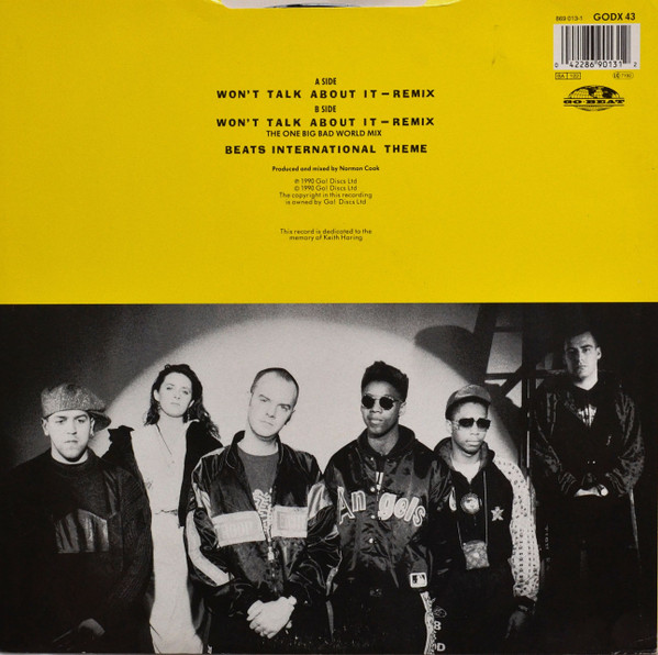 Beats International - Won't Talk About It - Used Vinyl Record 12" image 2