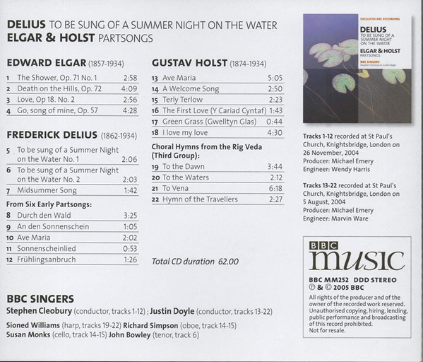 Frederick Delius - To Be Sung Of A Summer Night On The Water / Partso image 3