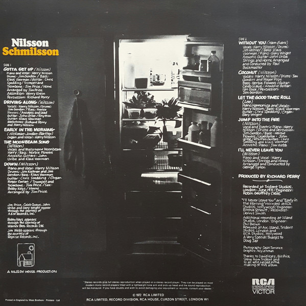 Harry Nilsson - Nilsson Schmilsson - Used Vinyl Record image 2