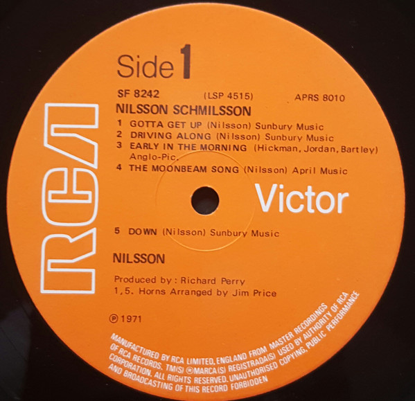 Harry Nilsson - Nilsson Schmilsson - Used Vinyl Record image 3