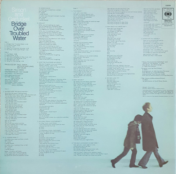 Simon & Garfunkel - Bridge Over Troubled Water - Used Vinyl Record image 2