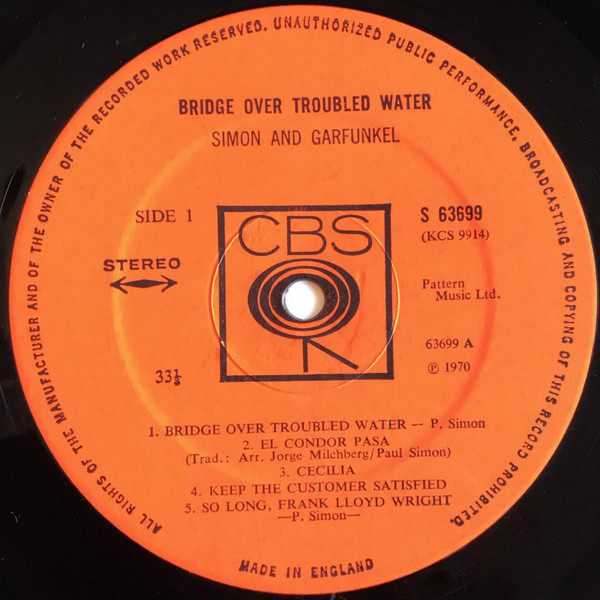 Simon & Garfunkel - Bridge Over Troubled Water - Used Vinyl Record image 3