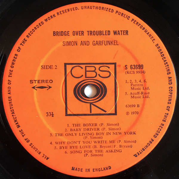 Simon & Garfunkel - Bridge Over Troubled Water - Used Vinyl Record image 4