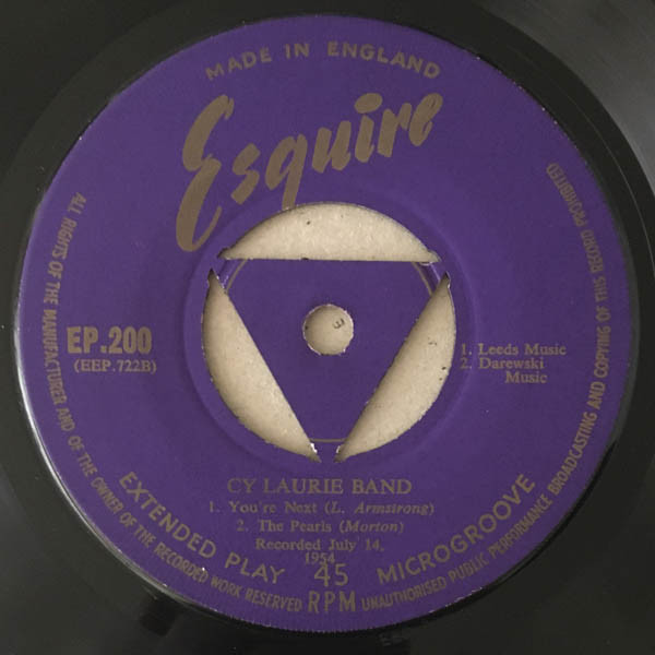 Cy Laurie And His Ba - You're Next - Used Vinyl Record 7" image 4