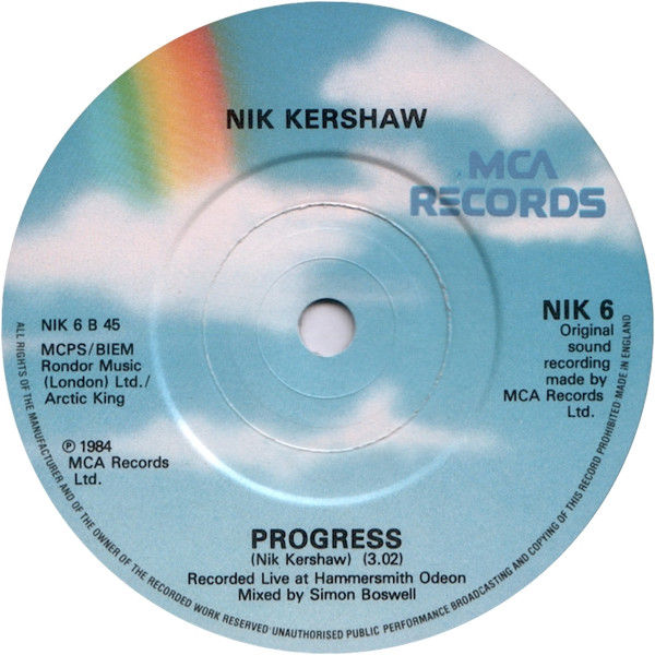 Nik Kershaw - Riddle - Used Vinyl Record 7" image 4