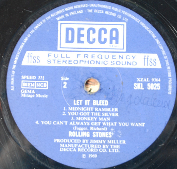 Rolling Stones - Let It Bleed - Used Vinyl Record image 4