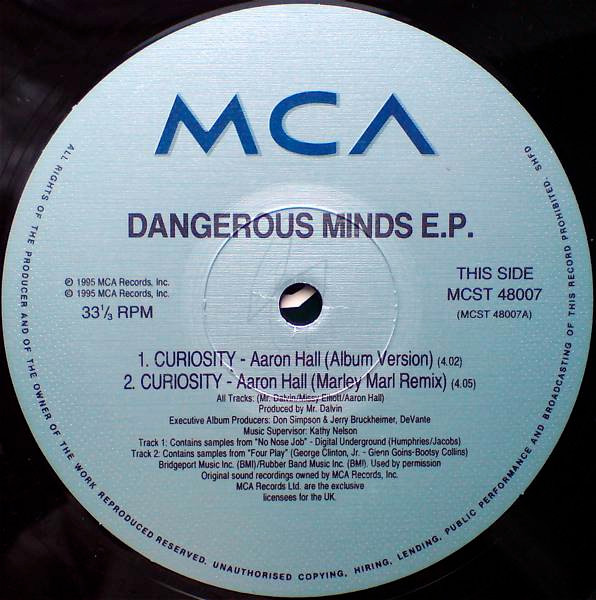 Various - Dangerous Minds EP - Used Vinyl Record 12" image 3