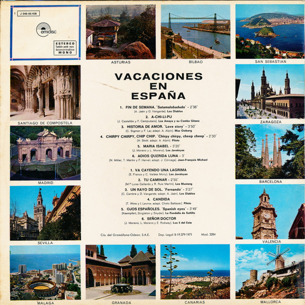 Various - Vacaciones en España - Used Vinyl Record image 2