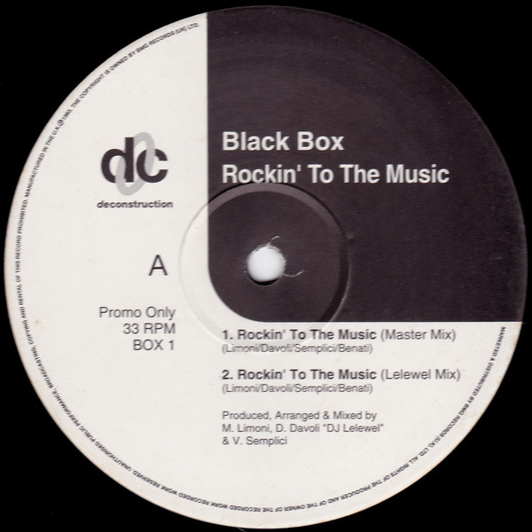 Black Box - Rockin' To The Music - Used Vinyl Record Promo image 2