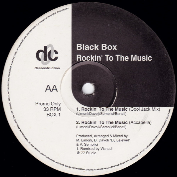 Black Box - Rockin' To The Music - Used Vinyl Record Promo image 3