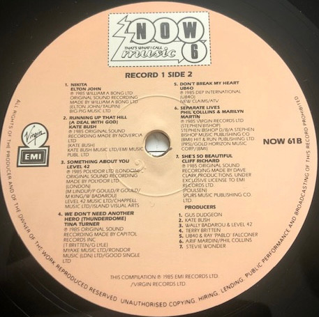 Various - Now That's What I Call Music 6 - Used Vinyl Record image 3