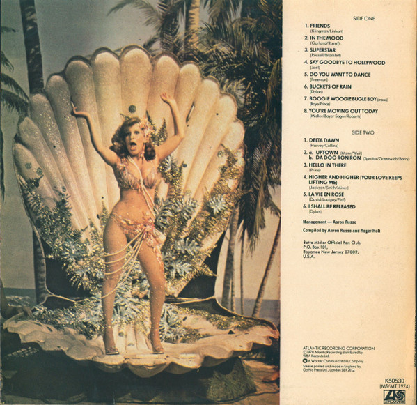 Bette Midler - Best Of Bette - Used Vinyl Record image 2
