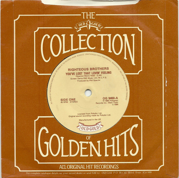 Righteous Brothers - You've Lost That Lovin' Feelin' / Unchained Melo image 2
