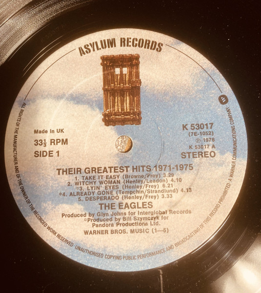 Eagles - ir Greatest Hits 1971-1975 - Used Vinyl Record image 3