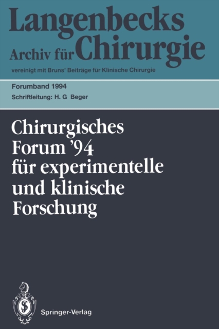 111. Kongre? der Deutschen Gesellschaft f?r Chirurgie M?nchen, 5.-9. April 1994