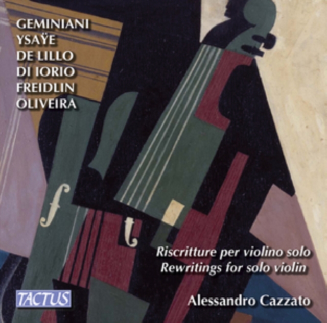 ALESSANDRO CAZZATO - REWRITINGS FOR SOLO VIOLIN - CD image 1
